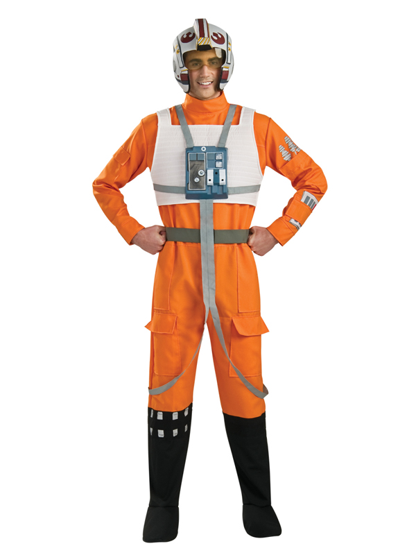 Adult Star Wars XWing Pilot Deluxe Fancy Dress Costume Rebel Alliance